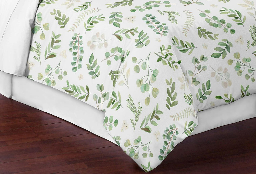 Botanical Floral Leaf Full/Queen Comforter Set by Sweet Jojo s