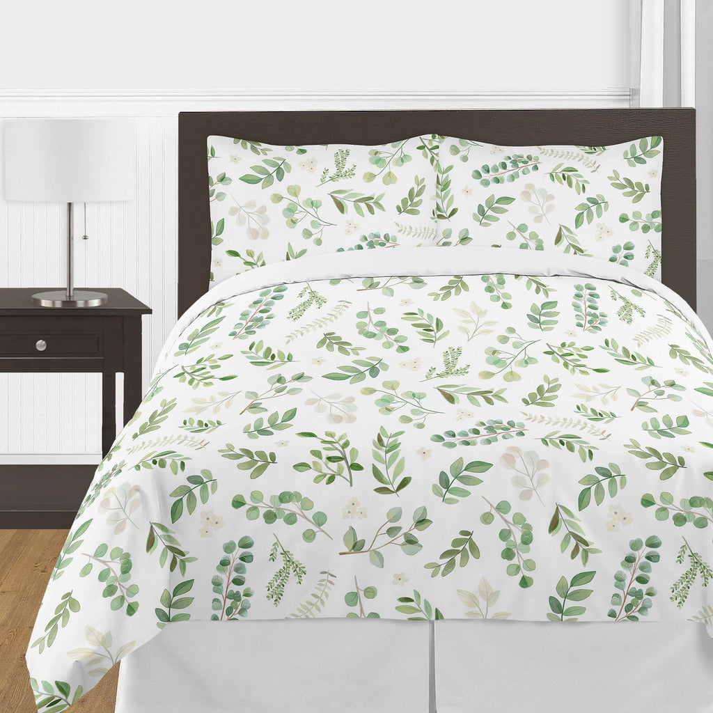 Botanical Floral Leaf Full/Queen Comforter Set by Sweet Jojo s