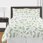 Botanical Floral Leaf Full/Queen Comforter Set by Sweet Jojo s