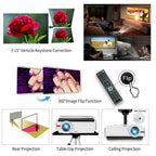 8000lms android wifi projector wireless 1080p movie full hd backyard hdmi usb tv