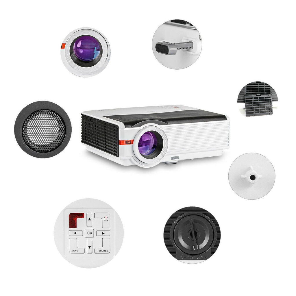 8000lms android wifi projector wireless 1080p movie full hd backyard hdmi usb tv