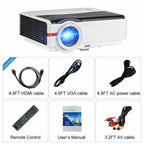 8000lms android wifi projector wireless 1080p movie full hd backyard hdmi usb tv