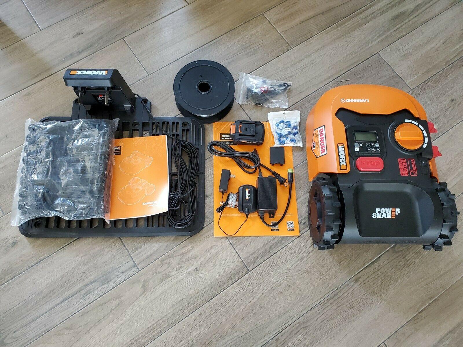Worx Landroid WR140 Cut To Edge Brushless Motor Up To 1/4 Acre Robot Lawn Mower