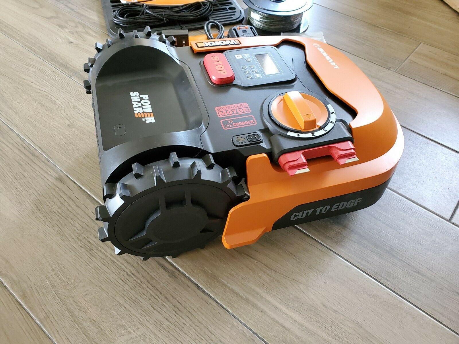 Worx Landroid WR140 Cut To Edge Brushless Motor Up To 1/4 Acre Robot Lawn Mower