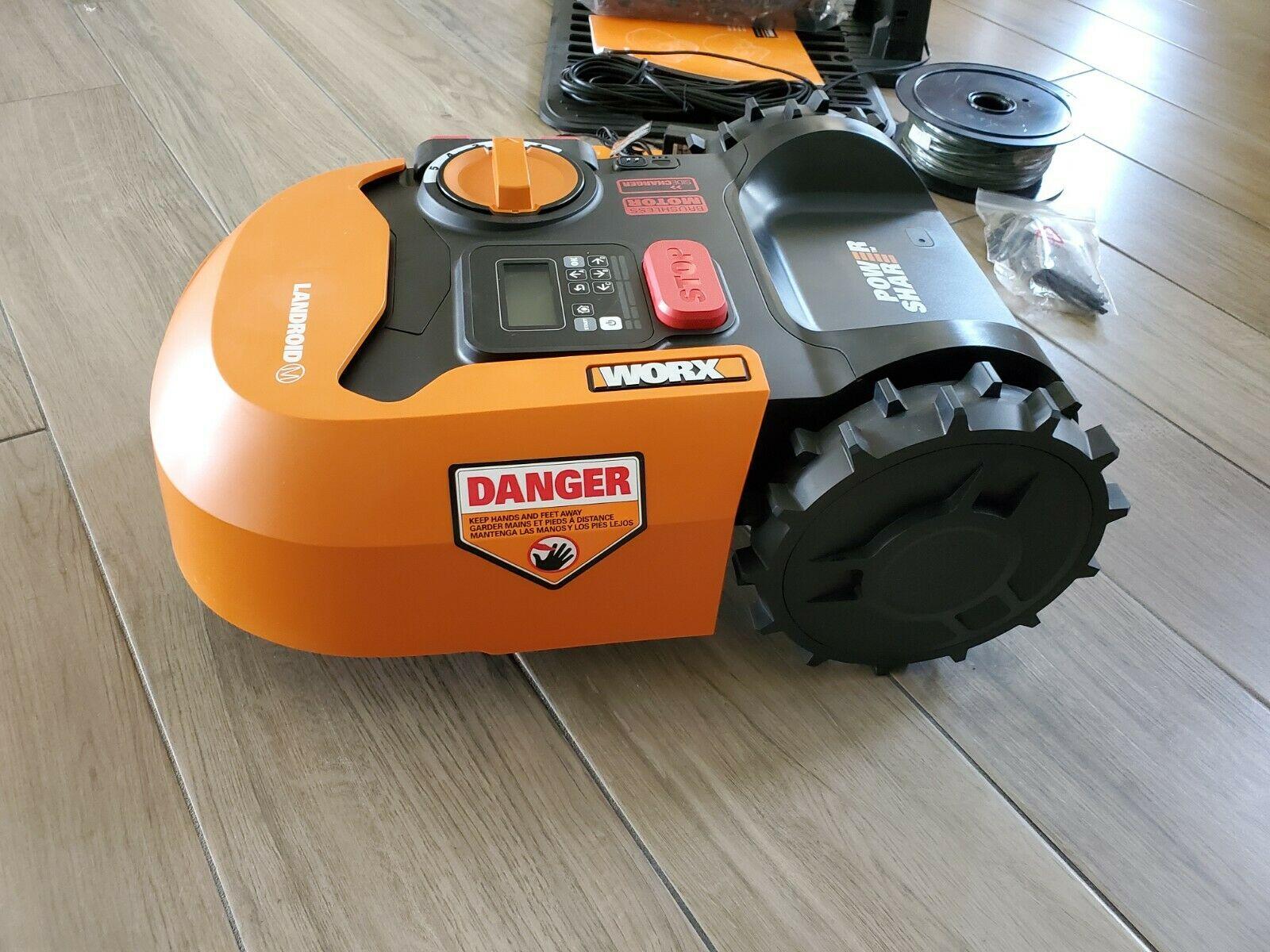 Worx Landroid WR140 Cut To Edge Brushless Motor Up To 1/4 Acre Robot Lawn Mower