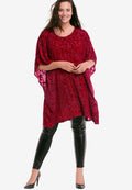 burnout velvet tunic