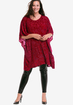 burnout velvet tunic