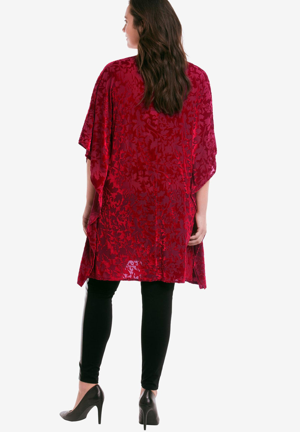 burnout velvet tunic