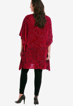 burnout velvet tunic