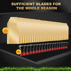 36Pcs Replacement Blades Compatible with All  Robotic mowers, Durable ium Replacement Blades, Including Screws with Safety Coating