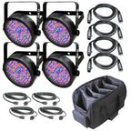 (4) Chauvet DJ SlimPAR 56 Extra Bundle