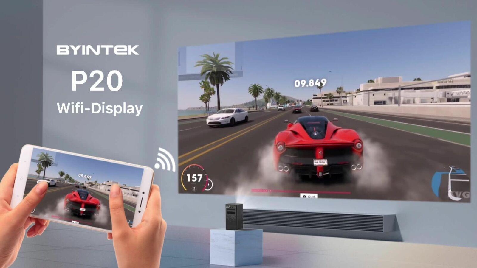 portable mini smart android projector wifi screenless tv laser led dlp 4k 1080p