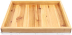 tfcfl wooden bee hives, 10 frame beeswax coated langstroth beehive 2 layers honey bee hive box with metal top cover for beginners and pro beekeepers beekeeping
