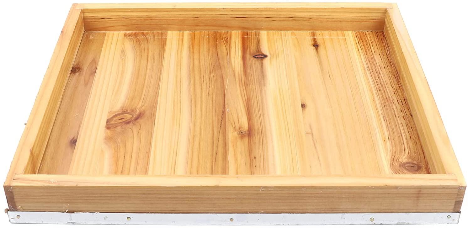 tfcfl wooden bee hives, 10 frame beeswax coated langstroth beehive 2 layers honey bee hive box with metal top cover for beginners and pro beekeepers beekeeping