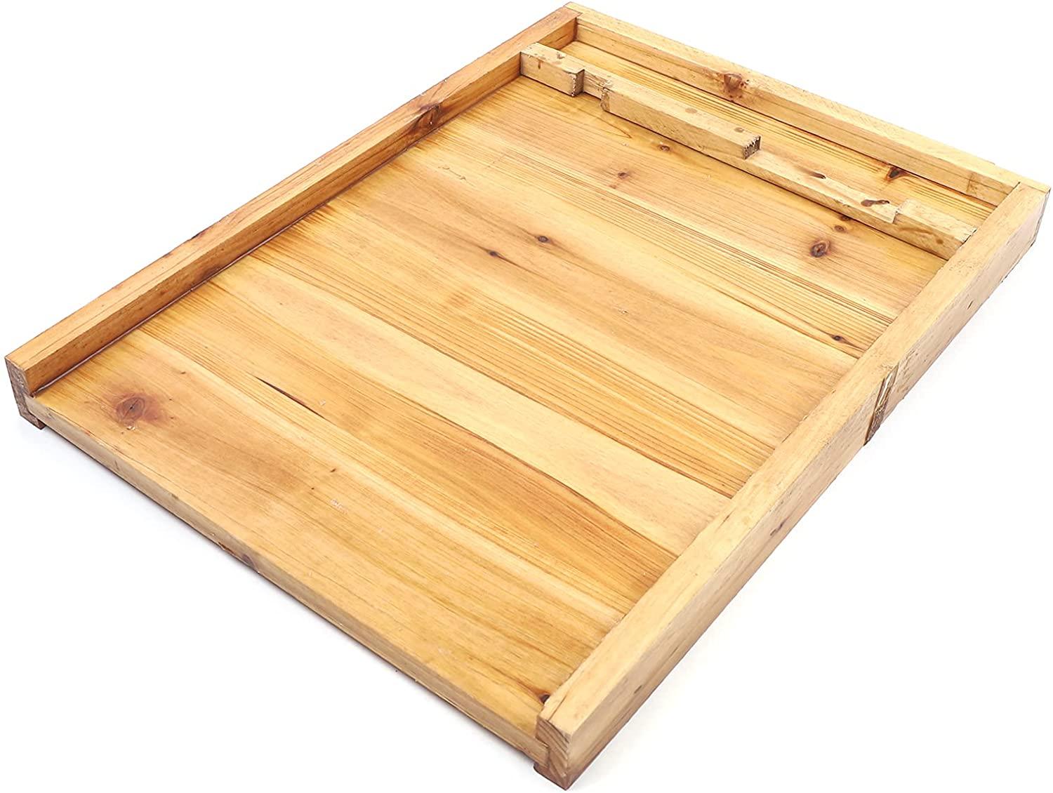 tfcfl wooden bee hives, 10 frame beeswax coated langstroth beehive 2 layers honey bee hive box with metal top cover for beginners and pro beekeepers beekeeping
