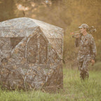Brickhouse 3-Person Hunting Hub Ground Blind, Realtree Ed(3-Pack)