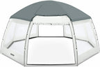 bestway 58612 round pool dome, 6mx6mx2.95m/19'8''x19'8''x9'8''