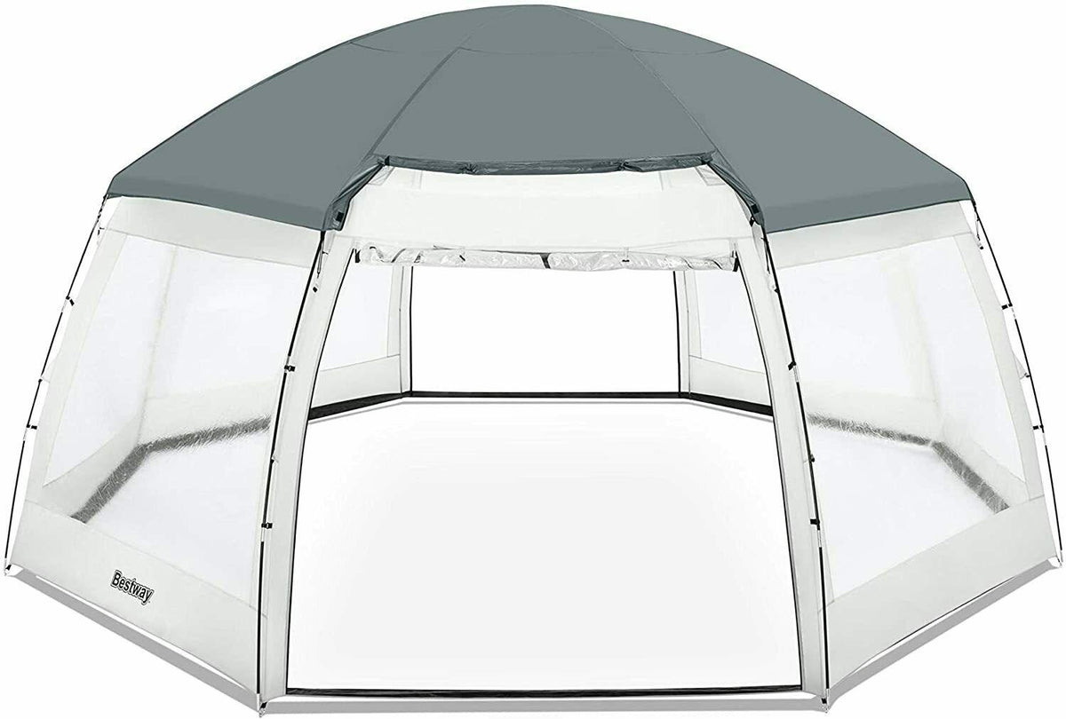 bestway 58612 round pool dome, 6mx6mx2.95m/19'8''x19'8''x9'8''