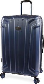 Gibson 3 Piece Set Expandable Suitcase with Spinner Wheels, Metallic Blue