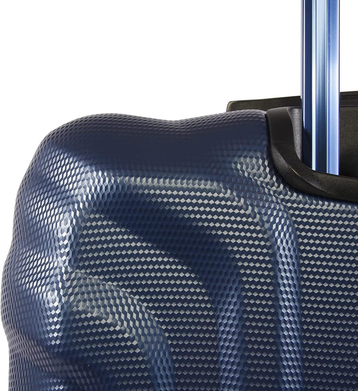 Gibson 3 Piece Set Expandable Suitcase with Spinner Wheels, Metallic Blue