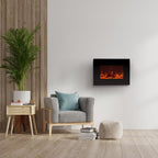 C-Hopetree Wall Mounted or Freestanding Electric Fireplace Heater with Remote and Thermostat, 22 inch Wide
