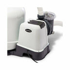 intex pool sand filter pump w/ automatic timer &amp; side vacuum &amp; 1.5” hose 2 pack