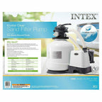 intex pool sand filter pump w/ automatic timer &amp; side vacuum &amp; 1.5” hose 2 pack
