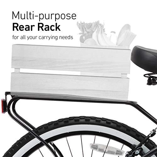 reezero Around Block Men's 7-Speed Beach Cruiser Bicycle, 26 In. Wheels, Matte Gray