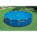 15 Foot Round Easy Set Vinyl Solar Cover for Swimming Pools, Blue (2 Pack)