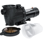 xtremepowerus 2-speed variable 1.5hp motor swimming pool pump in-ground above ground pool strainer basket