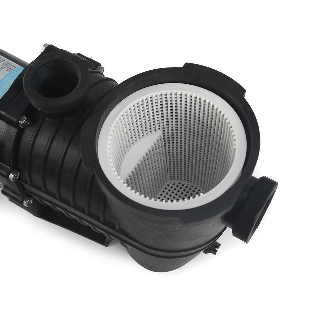 xtremepowerus 2-speed variable 1.5hp motor swimming pool pump in-ground above ground pool strainer basket