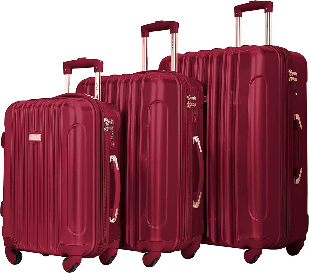 Women's Alma Hardside Spinner Luggage, Japanese Carmine Red, 3 Piece Set (20/24/28)