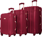 Women's Alma Hardside Spinner Luggage, Japanese Carmine Red, 3 Piece Set (20/24/28)