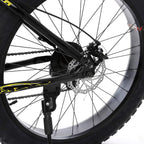 Big Fat Tire Mountain Bike Men Bicycle 26 in High Carbon Steel Frame Outdoor Road Bike 21 Speed Full Suspension MTB