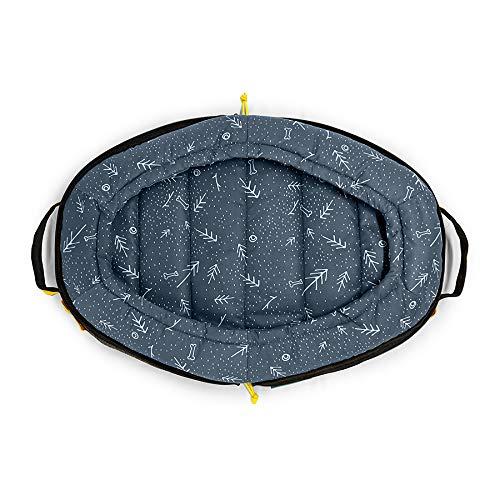 Spruce Pup Indoor/Outdoor Travel Dog Pet Bed - with Foldable, Supportive Foam &amp; Removable Machine Washable Waterproof Fitted Soft -Suede Quilted Sheets, Small Medium LarSizes