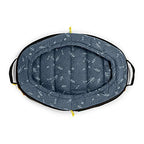 Spruce Pup Indoor/Outdoor Travel Dog Pet Bed - with Foldable, Supportive Foam &amp; Removable Machine Washable Waterproof Fitted Soft -Suede Quilted Sheets, Small Medium LarSizes