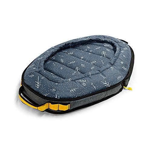 Spruce Pup Indoor/Outdoor Travel Dog Pet Bed - with Foldable, Supportive Foam &amp; Removable Machine Washable Waterproof Fitted Soft -Suede Quilted Sheets, Small Medium LarSizes