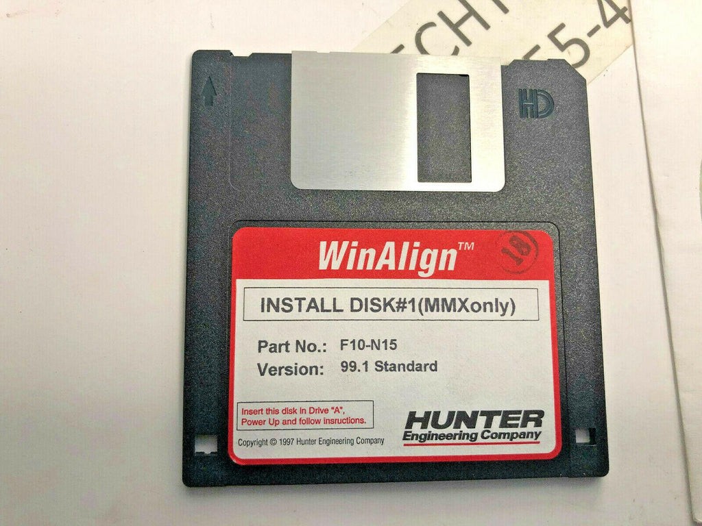 Hunter S411 WinAlign Alignment Installation CD Set 128-367-2 Software V 99.1 P70