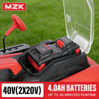 40V 16" Electric Lawn Mower, 2-in-1 Brushless Cordless Lawn Mower, Walk-Behind Push Mowers with 5-Position Height Adjustment, 2 x 4.0Ah Batteries &amp; Charger Included, LM16I5H