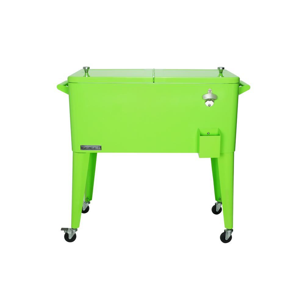 80 Qt. Rolling Patio Cooler Lime