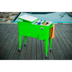 80 Qt. Rolling Patio Cooler Lime