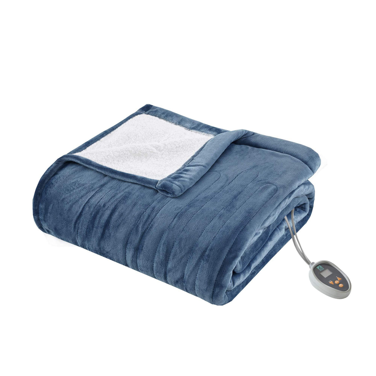 Gracie Mills Sleep Philosophy Ultra Soft Plush Reverse to Sherpa Auto Shut Off Electric Blanket with Two 20 Heat Level Setting Controllers and Bonus Automatic Timer, Twin, Brown - TN54-0397