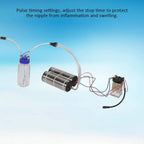 5l electric milking machine, double head pulsation vacuum pump milker portable milking supplies with pulse timing settings vacuum pump milker household milking machine (cow/sheep)(cow)