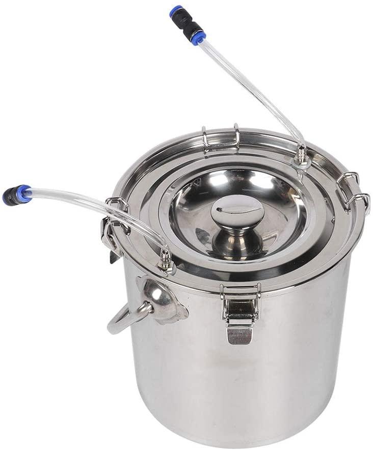 5l electric milking machine, double head pulsation vacuum pump milker portable milking supplies with pulse timing settings vacuum pump milker household milking machine (cow/sheep)(cow)