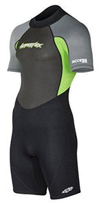 HYPERFLEX Mens and Womens 2.5mm Shorty Springsuit Wetsuit – SURFING, Water Sports, Scuba Diving, Snorkeling - Comfort, Flexible,