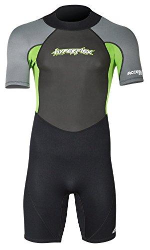 HYPERFLEX Mens and Womens 2.5mm Shorty Springsuit Wetsuit – SURFING, Water Sports, Scuba Diving, Snorkeling - Comfort, Flexible,