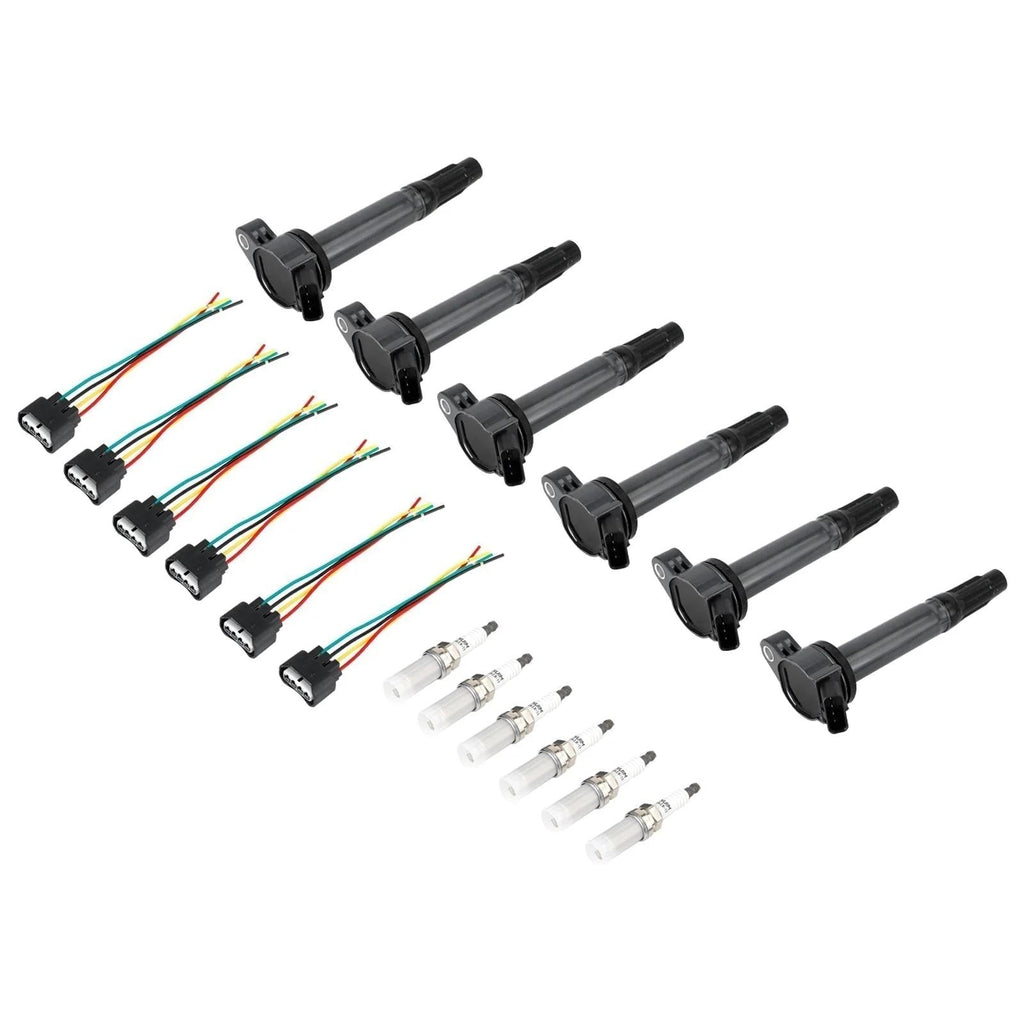 2007-2023 TOYOTA TUNDRA 6PCS Ignition Coils+Connectors+Spark Plug UF487 90919-02251 90919-A2002 Generic