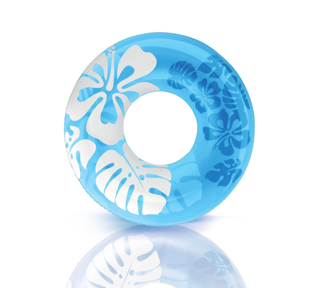 Colorful Transparent Inflatable Swimming Pool Tube Raft (12 Pack) 59251EP