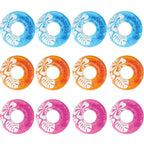 Colorful Transparent Inflatable Swimming Pool Tube Raft (12 Pack) 59251EP