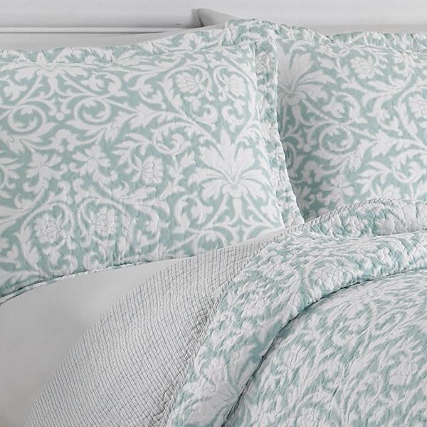 laura ashley lifestyles mia reversible quilt set
